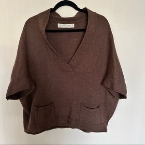 Zara Sweater Short Sleeve Vest Sz M